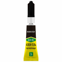 Клей-гель секундный суперклей УЛЬТРАПРОЧНЫЙ, набор 2&times;3 грамм, RABBITEX, 609814