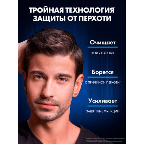 Шампунь против перхоти 400мл CLEAR MEN "Ледяная свежесть", ш/к 44466