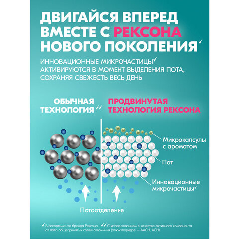 Антиперспирант шариковый 50 мл, РЕКСОНА "Ультраневидимая защита", без пятен - фото 13