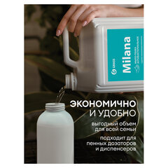 Мыло-пена жидкое 5 кг, GRASS MILANA "Антибактериальное", канистра