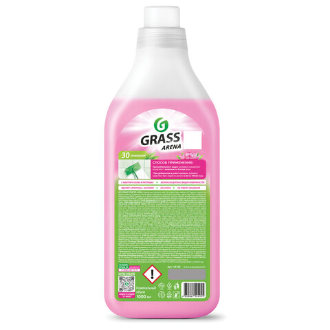 Средство для мытья пола суперконцентрат 1л GRASS ARENA "Цветущий лотос", с полирующим эффектом,24955