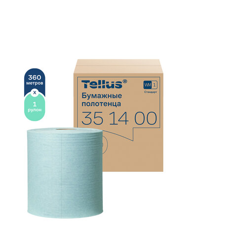 Бумага протирочная 360м полотенца с перфорацией TORK СТАНДАРТ 1-слой, 888 листов 30х40,5см, 351400