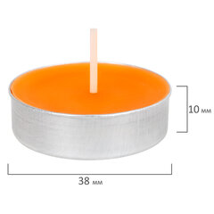 Свечи чайные ароматические в гильзе КОМПЛЕКТ 6 штук, до 3,5 часов горения, ассорти 4 аромата, LAIMA, 609977