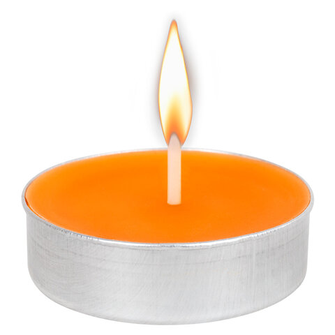 Свечи чайные АРОМАТИЧЕСКИЕ в гильзе КОМПЛЕКТ 6шт, до 3,5ч горения, АССОРТИ 4 аромата, LAIMA, 609977