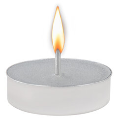 Свечи чайные цветные ROMANTIC ПЕРЛАМУТРОВЫЕ в гильзе КОМПЛЕКТ 6 штук, до 3,5 часов горения, ассорти 4 цвета, LAIMA, 609978