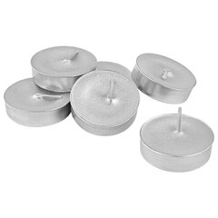 Свечи чайные цветные ROMANTIC ПЕРЛАМУТРОВЫЕ в гильзе КОМПЛЕКТ 6 штук, до 3,5 часов горения, ассорти 4 цвета, LAIMA, 609978