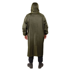 Дождевик-плащ цвета хаки на молнии многоразовый с ПВХ-покрытием, размер 52-54 (XL), рост 170-176, ГРАНДМАСТЕР, 610847