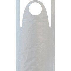 Фартуки полиэтиленовые, КОМПЛЕКТ 100 шт., одноразовые, размер 68 см х 110 см, СТАНДАРТ, плотность 12 мкм, LAIMA, 610850