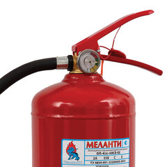 Огнетушитель порошковый ОП-4, АВСЕ(твердые в-ва, горючие жидкости и газы, электрооборудование до 1000В) закачной, в индивид. коробе, МЕЛАНТИ
