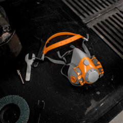 Полумаска фильтрующая Jeta Safety 6500, мягкий силиконовый материал, без фильтров, размер L