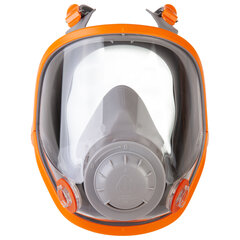 Маска полнолицевая Jeta Safety 5950, силикон, ударопрочный поликарбонат, защитная пленка, без фильтров, размер L