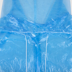 Дождевик-плащ на кнопках полиэтиленовый, универсальный размер 120&times;80 см, синий, SHAMAANI (ШАМААНИ), 610929