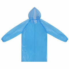 Дождевик-плащ на кнопках полиэтиленовый, универсальный размер 120&times;80 см, синий, SHAMAANI (ШАМААНИ), 610929