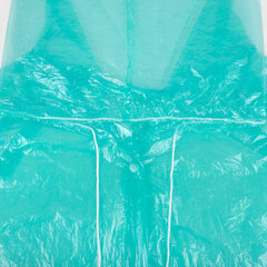 Дождевик-плащ на кнопках полиэтиленовый, универсальный размер 120&times;80 см, зеленый, SHAMAANI (ШАМААНИ), 610930