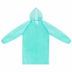 Дождевик-плащ на кнопках полиэтиленовый, универсальный размер 120&times;80 см, зеленый, SHAMAANI (ШАМААНИ), 610930