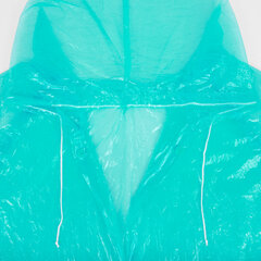 Дождевик-плащ на кнопках полиэтиленовый, универсальный размер 120&times;80 см, зеленый, SHAMAANI (ШАМААНИ), 610930
