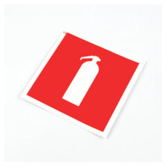 Знак пожарной безопасности &laquo;Огнетушитель&raquo;, КОМПЛЕКТ 10 штук, 100&times;100 мм, пленка, F04