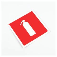 Знак пожарной безопасности &laquo;Огнетушитель&raquo;, КОМПЛЕКТ 10 штук, 100&times;100 мм, пленка, F04