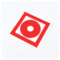 Знак пожарной безопасности &laquo;Кнопка включения пожарной автоматики&raquo;, КОМПЛЕКТ 10 штук, 100&times;100 мм, пленка, F10