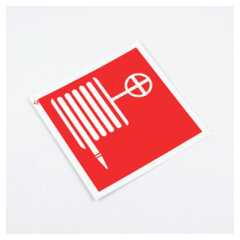 Знак пожарной безопасности &laquo;Пожарный кран&raquo;, КОМПЛЕКТ 10 штук, 100&times;100 мм, пленка, F02