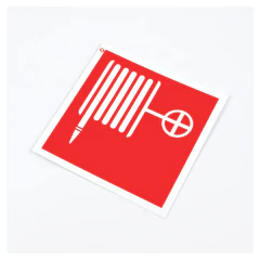 Знак пожарной безопасности &laquo;Пожарный кран&raquo;, КОМПЛЕКТ 10 штук, 100&times;100 мм, пленка, F02