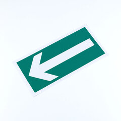 Знак эвакуационный &laquo;Направление эвакуации&raquo;, КОМПЛЕКТ 5 штук, 150&times;300 мм, фотолюминесцентный, пленка, E27