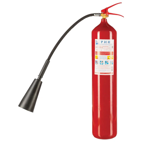 Огнетушитель углекислотный ОУ-5, ВСЕ (жидкие, газообразные, электрические), закачной, в индивидуальном коробе, РИФ