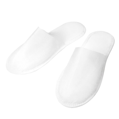 Тапочки одноразовые EVA Classic закрытые КОМПЛЕКТ 25 пар спанбонд + ЭВА, р. 37-42, белые, SMZ,шк3271