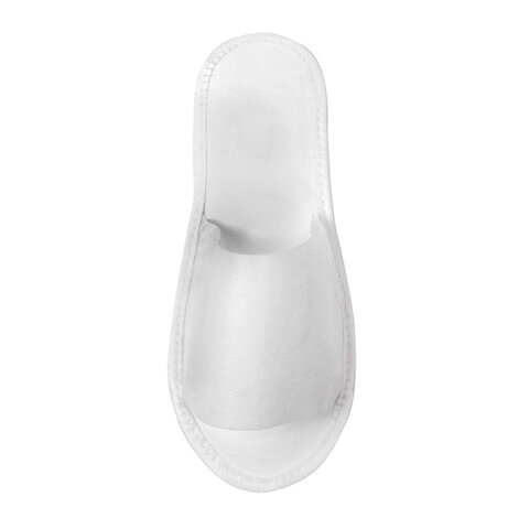 Тапочки одноразовые EVA Classic открытые КОМПЛЕКТ 25 пар спанбонд + ЭВА, р. 37-42, белые, SMZ,шк2700