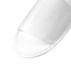 Тапочки одноразовые EVA Classic, открытые, КОМПЛЕКТ 25 пар, спанбонд + ЭВА, размер 37-42, белые, SMZ