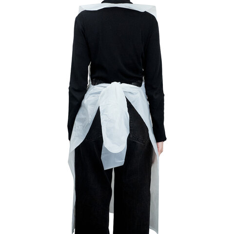 Фартуки полиэтиленовые, КОМПЛЕКТ 50шт, одноразовые, СУПЕР, 81х125, 25мкм, ELEGREEN, шк5557