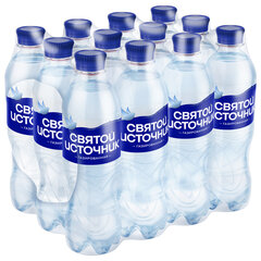 Вода ГАЗИРОВАННАЯ питьевая СВЯТОЙ ИСТОЧНИК 0,5 л
