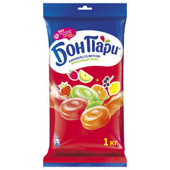 Леденцы БОН ПАРИ &laquo;Фруктовый Микс&raquo;, ассорти 6 вкусов, 1 кг