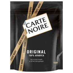 Кофе растворимый CARTE NOIRE 150 г, сублимированный