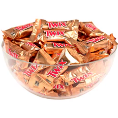 Батончики мини TWIX "Minis" печенье с карамелью в молочном шоколаде, 184 г