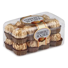 Конфеты шоколадные FERRERO "Rocher" с лесным орехом, 200 г, пластиковая упаковка, ИТАЛИЯ