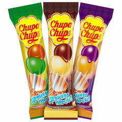 Карамель CHUPA CHUPS (Чупа-Чупс) двойная порция, ассорти 3-х вкусов, 17 г