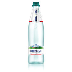 Вода ГАЗИРОВАННАЯ минеральная BORJOMI 0,33 л, стеклянная бутылка