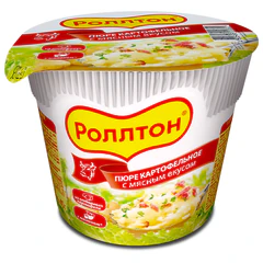 Пюре картофельное РОЛЛТОН с мясным вкусом, 40 г