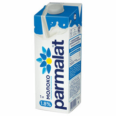Молоко PARMALAT жирность 1,8%, 1 л, ультрапастеризованное
