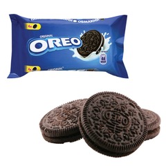 Печенье OREO (Орео) шоколадное, начинка из ванильного крема, 38 г