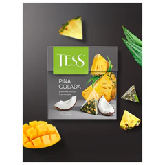 Чай TESS &laquo;Pina Colada&raquo; зеленый с ароматом тропических фруктов, 20 пирамидок по 1,8 г