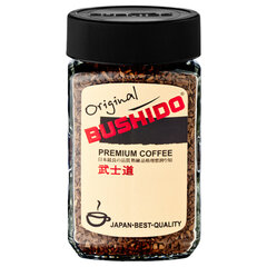 Кофе растворимый BUSHIDO "Original" 100 г, стеклянная банка, сублимированный, ШВЕЙЦАРИЯ