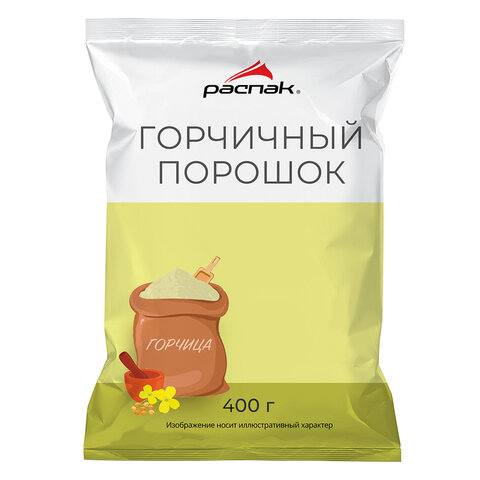 Горчичный порошок РАСПАК, 400 г, мягкий пакет, 11200