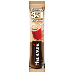 Кофе растворимый порционный NESCAFE "3 в 1 Мягкий", КОМПЛЕКТ 20 пакетиков по 14,5 г
