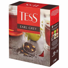 Чай TESS &laquo;Earl Grey&raquo; черный с бергамотом с цедрой лимона, 100 пакетиков в конвертах по 1,8 г