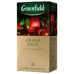 Чай GREENFIELD "Grand Fruit" черный с гранатом, гибискусом, розмарином, 25 пакетиков в конвертах по 1,5 г