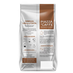 Кофе в зернах PIAZZA DEL CAFFE "Crema Vellutata" 1 кг