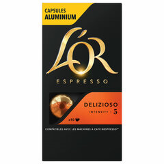 Кофе в алюминиевых капсулах L'OR &laquo;Espresso Delizioso&raquo; для кофемашин Nespresso, 10 порций, ФРАНЦИЯ