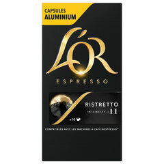 Кофе в алюминиевых капсулах L'OR &laquo;Espresso Ristretto&raquo; для кофемашин Nespresso, 10 порций, ФРАНЦИЯ
